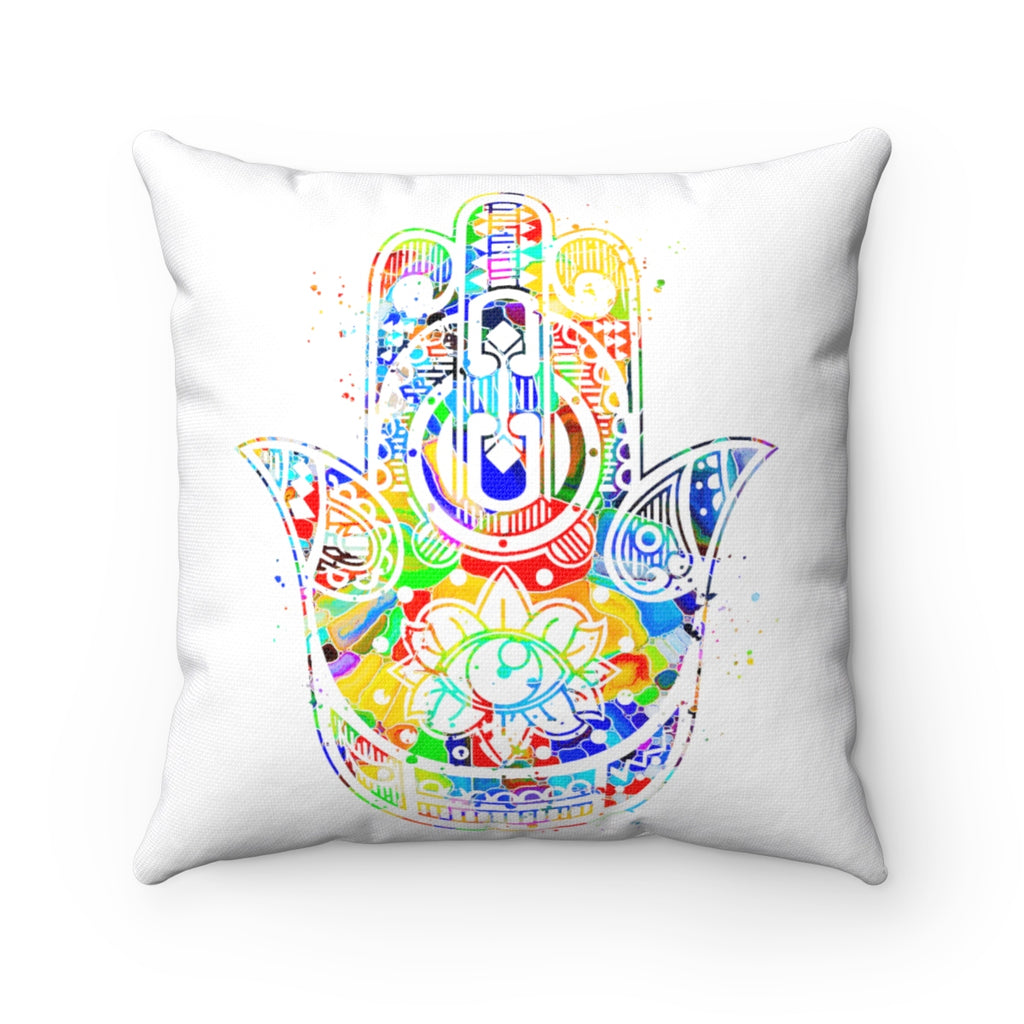 Hamsa Hand Square Pillow - Zuzi's