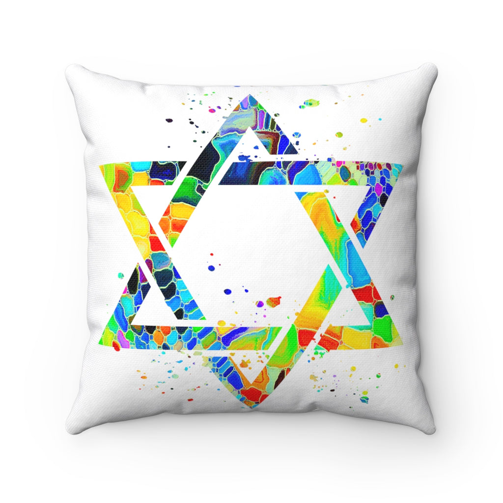 Star Of David Square Pillow - Zuzi's