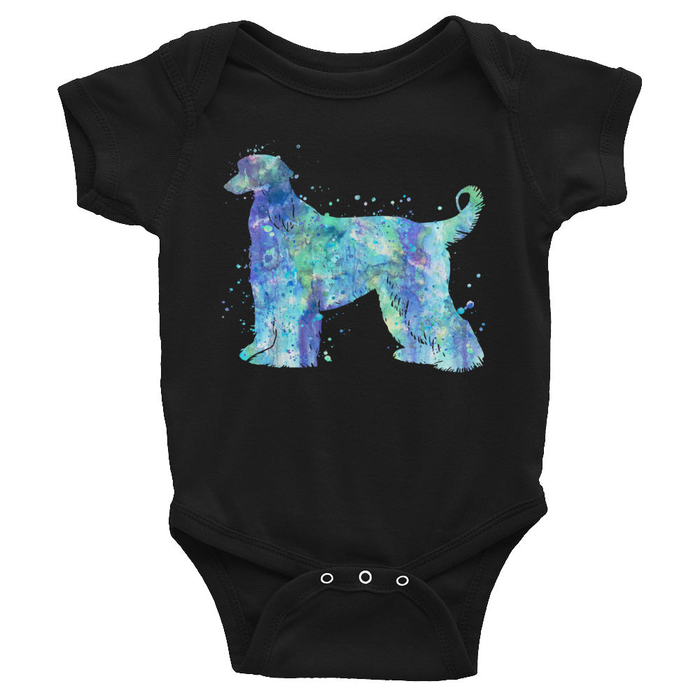 Watercolor Afghan Hound Infant Bodysuit - Zuzi's