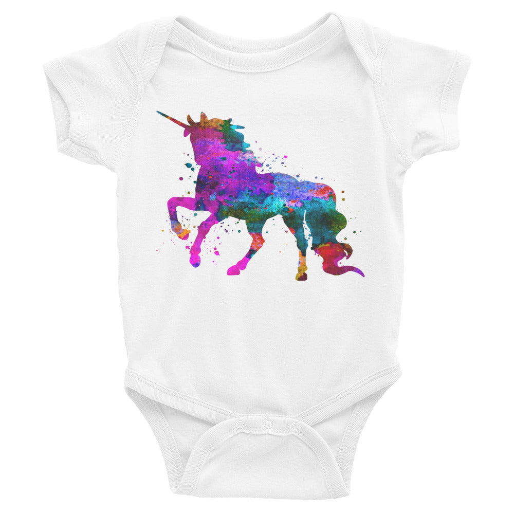 Watercolor Unicorn Infant Bodysuit - Zuzi's