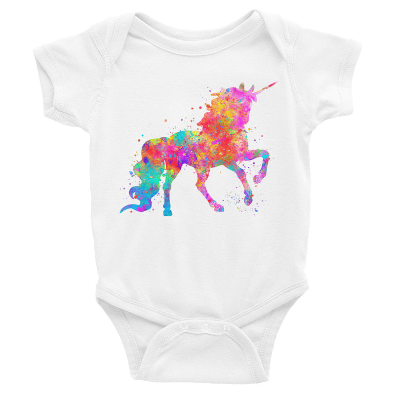 Watercolor Unicorn Infant Bodysuit - Zuzi's