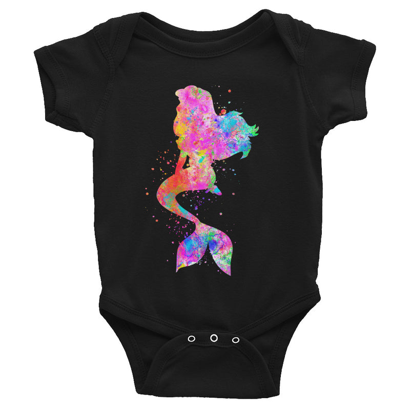 Watercolor Mermaid Infant Bodysuit - Zuzi's