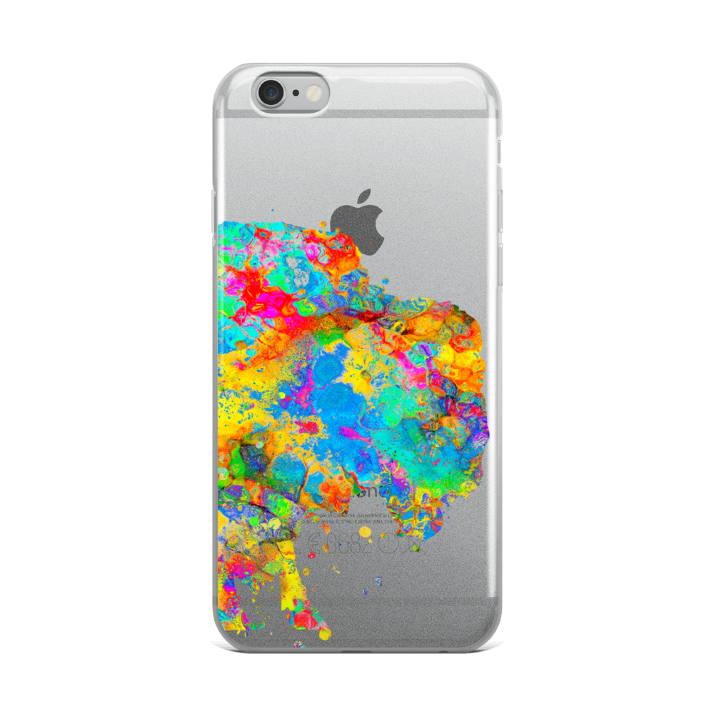 Watercolor Buffalo Clear iPhone Case - Zuzi's