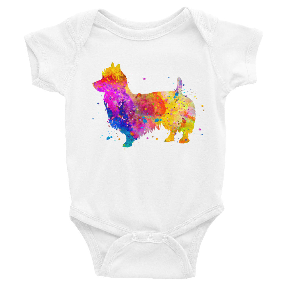 Watercolor Australian Terrier Infant Bodysuit - Zuzi's