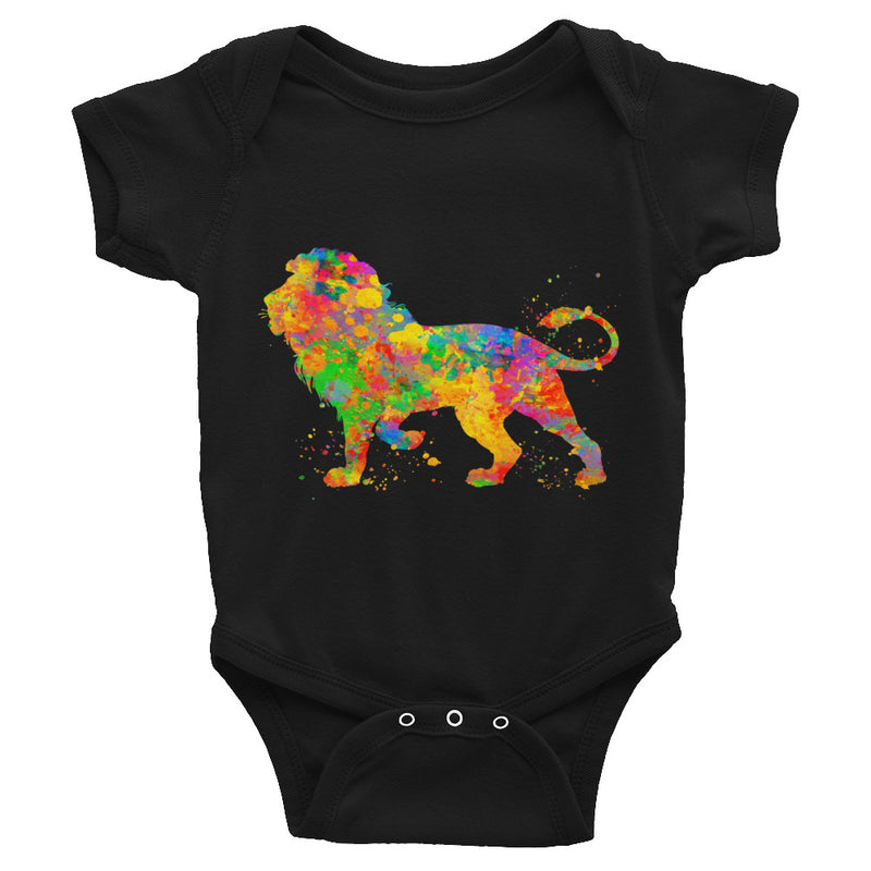 Watercolor Lion Infant Bodysuit - Zuzi's