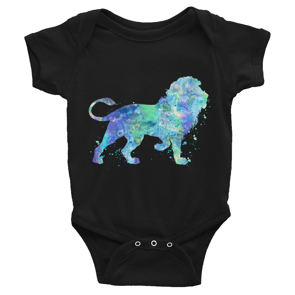 Watercolor Lion Infant Bodysuit - Zuzi's