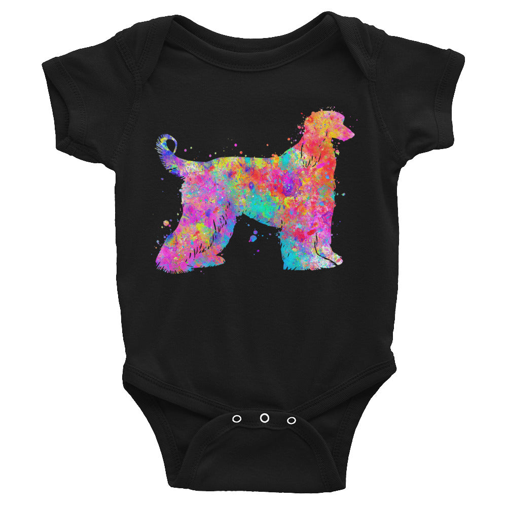 Watercolor Afghan Hound Infant Bodysuit - Zuzi's