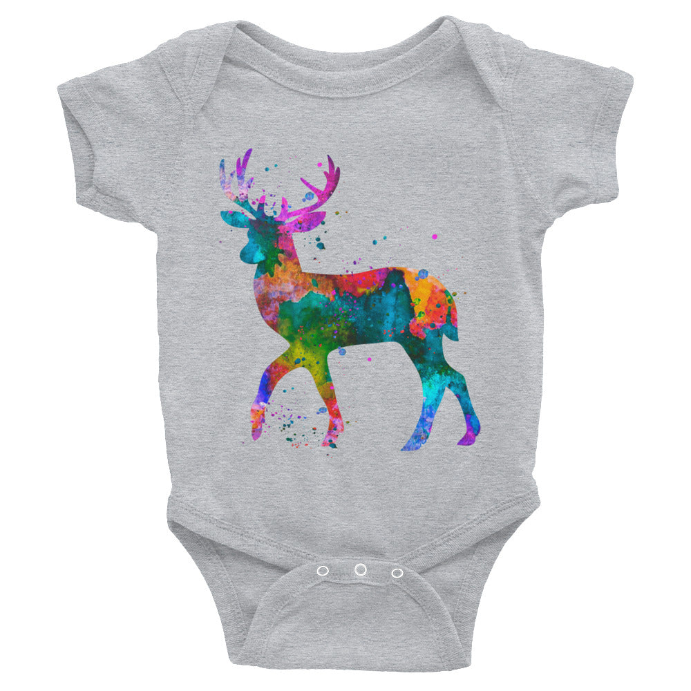 Watercolor Deer Infant Bodysuit - Zuzi's