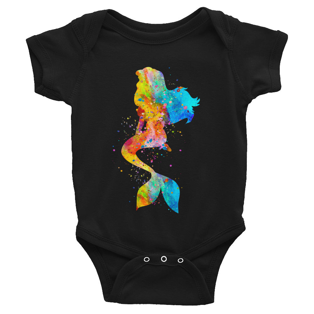 Watercolor Mermaid Infant Bodysuit - Zuzi's