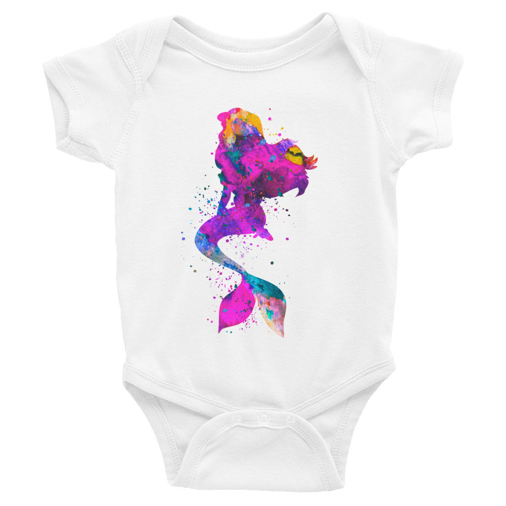 Watercolor Mermaid Infant Bodysuit - Zuzi's