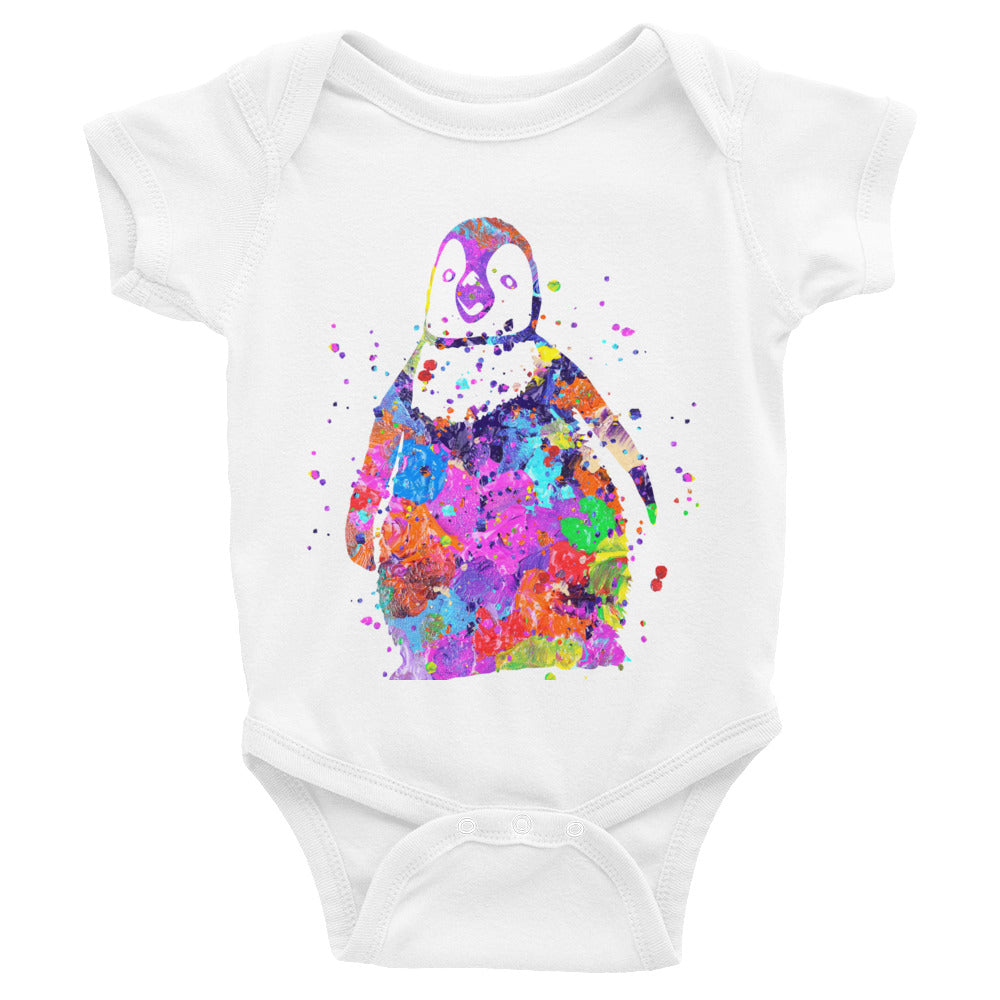 Watercolor Penguin Infant Bodysuit - Zuzi's