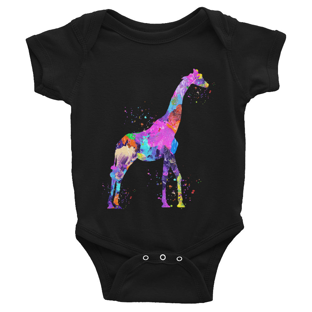 Watercolor Giraffe Infant Bodysuit - Zuzi's