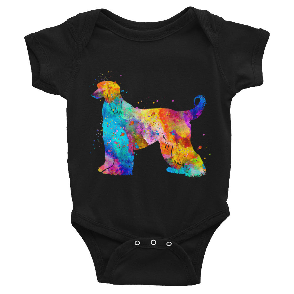 Watercolor Afghan Hound Infant Bodysuit - Zuzi's