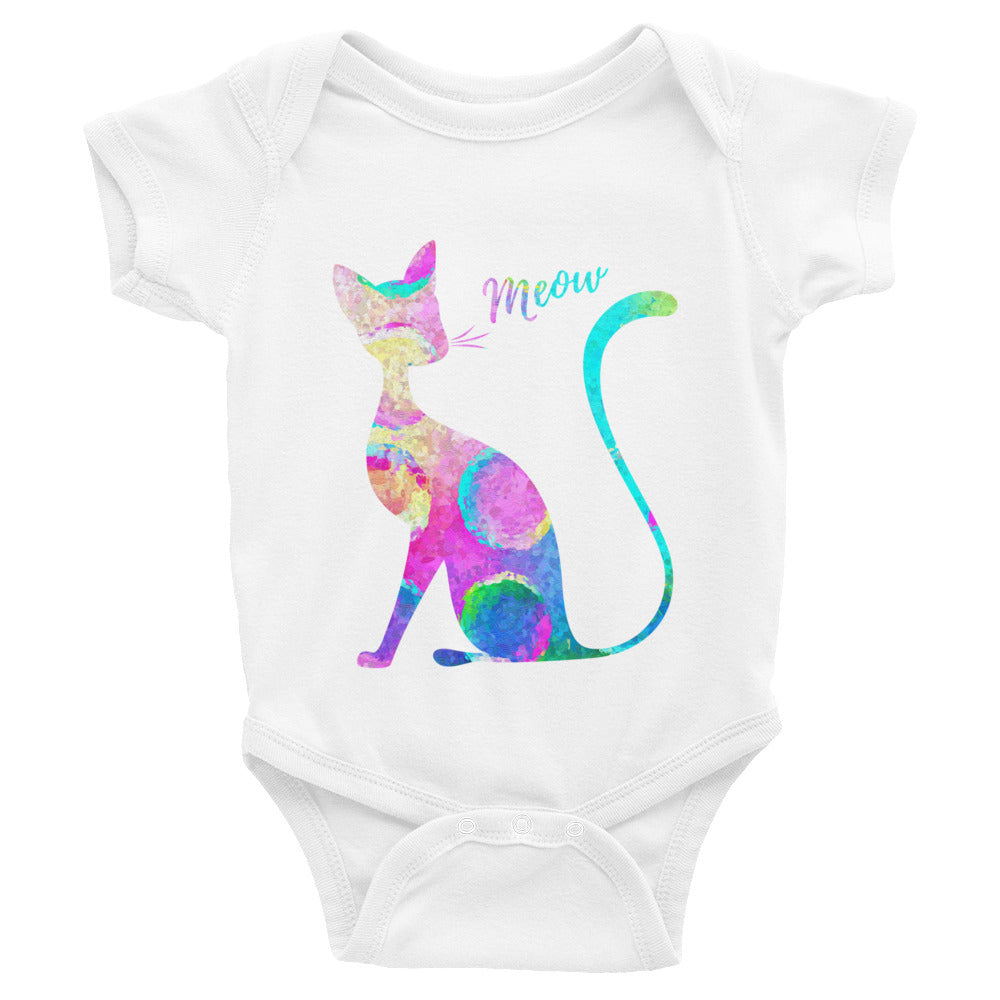 Watercolor Cat Infant Bodysuit - Zuzi's