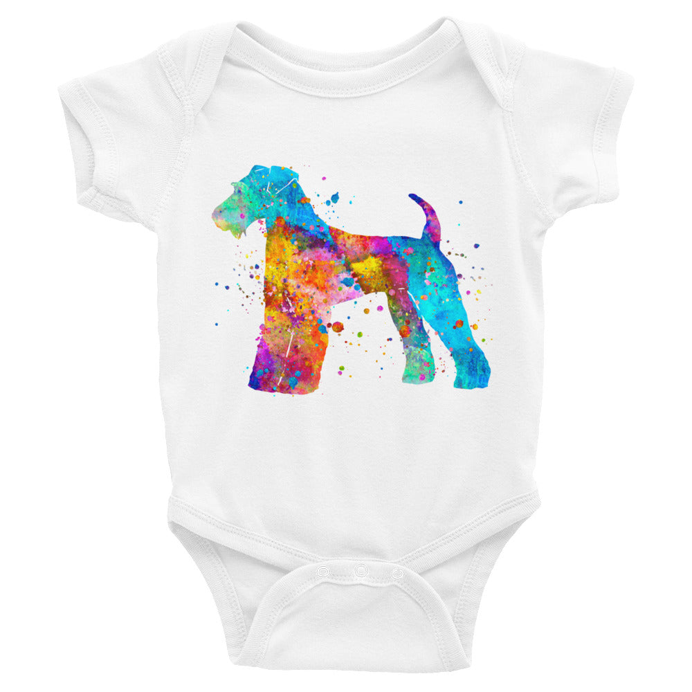 Watercolor Airedale Terrier Infant Bodysuit - Zuzi's