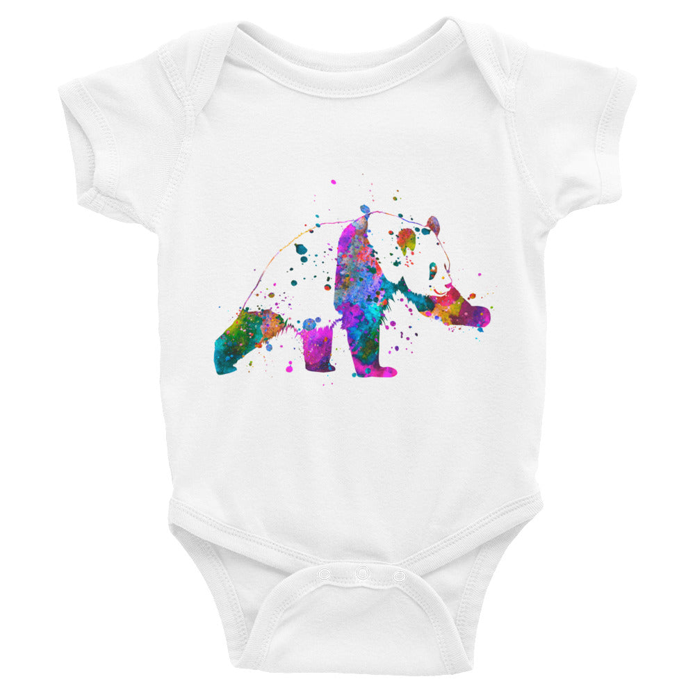 Watercolor Panda Infant Bodysuit - Zuzi's