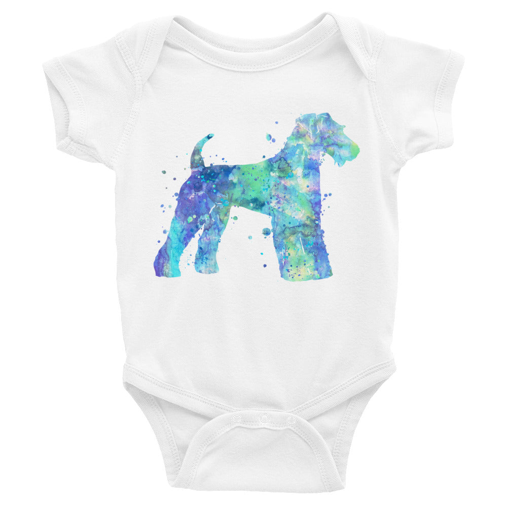 Watercolor Airedale Terrier Infant Bodysuit - Zuzi's