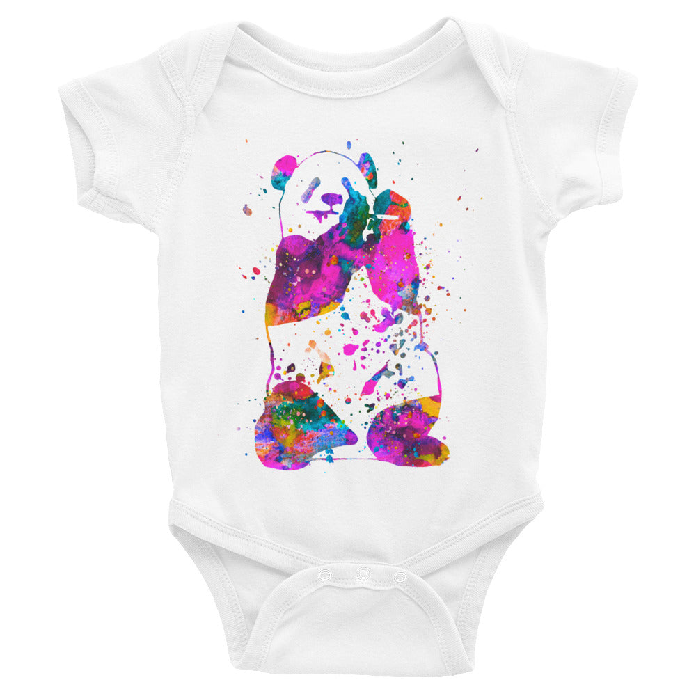 Watercolor Panda Infant Bodysuit - Zuzi's