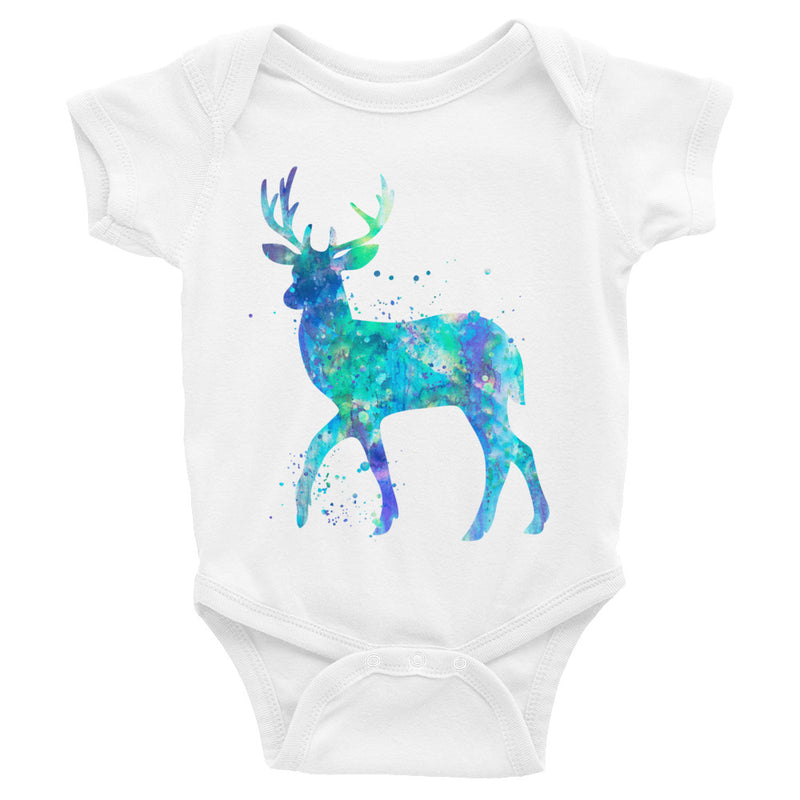 Watercolor Deer Infant Bodysuit - Zuzi's