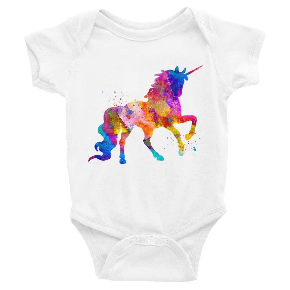 Watercolor Unicorn Infant Bodysuit - Zuzi's