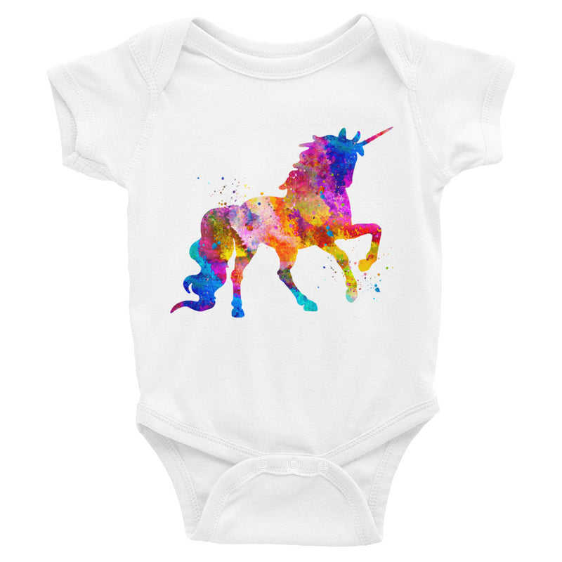Watercolor Unicorn Infant Bodysuit - Zuzi's