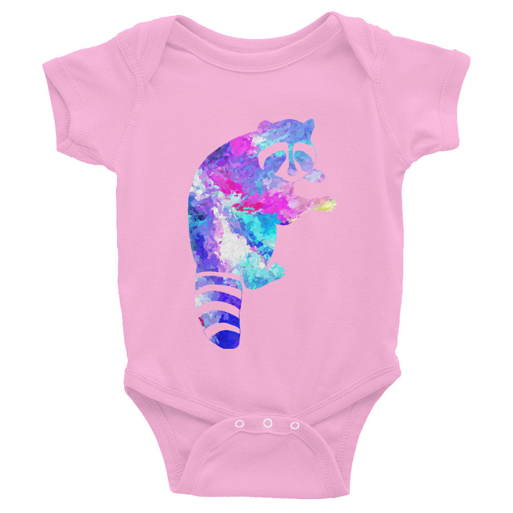 Watercolor Raccoon Infant Bodysuit - Zuzi's