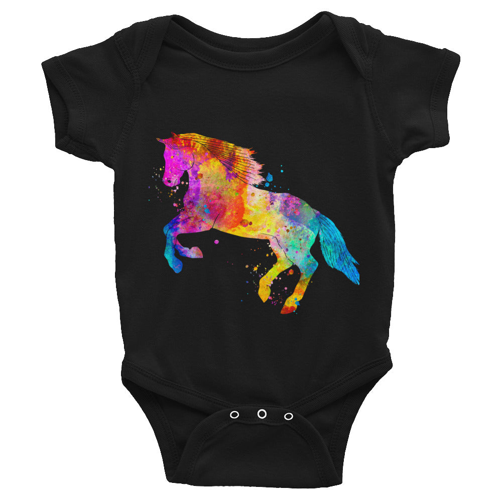 Watercolor Horse Infant Bodysuit - Zuzi's