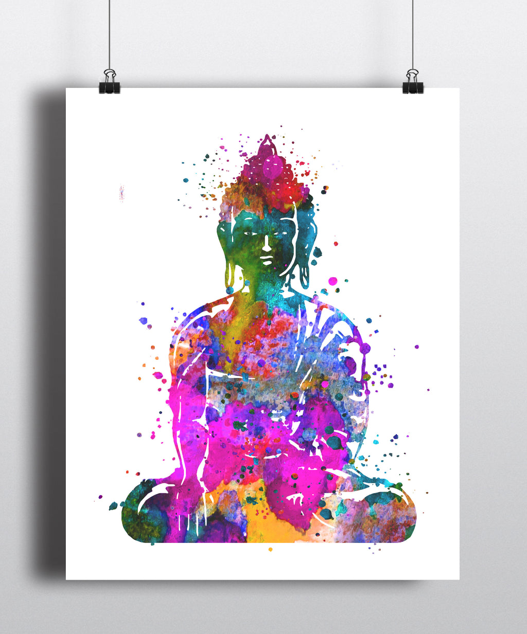 Buddha Watercolor Art Print - Unframed - Zuzi's