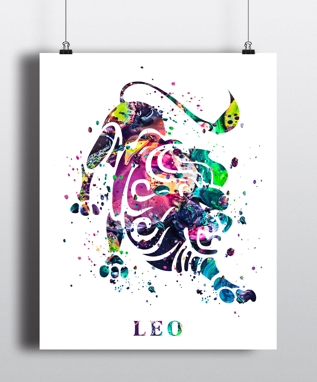 Leo Astrology Art Print - Unframed - Zuzi's