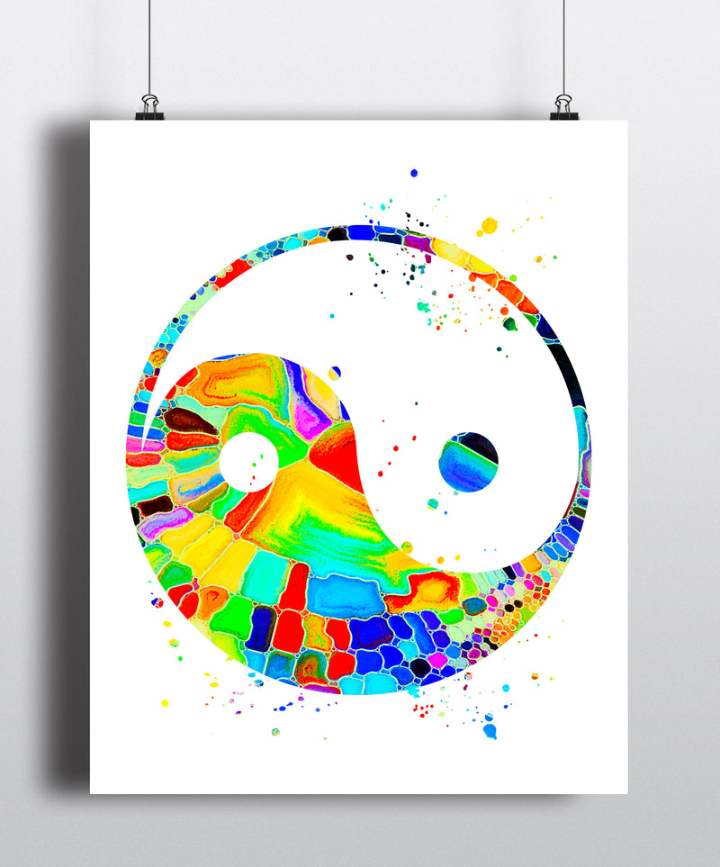 Yin Yang Art Print - Unframed - Zuzi's