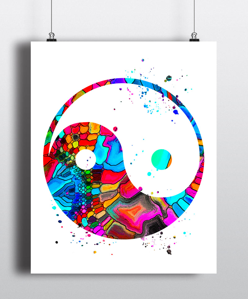Yin Yang Art Print - Unframed - Zuzi's