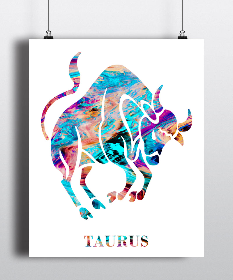 Taurus Astrology Art Print - Unframed - Zuzi's