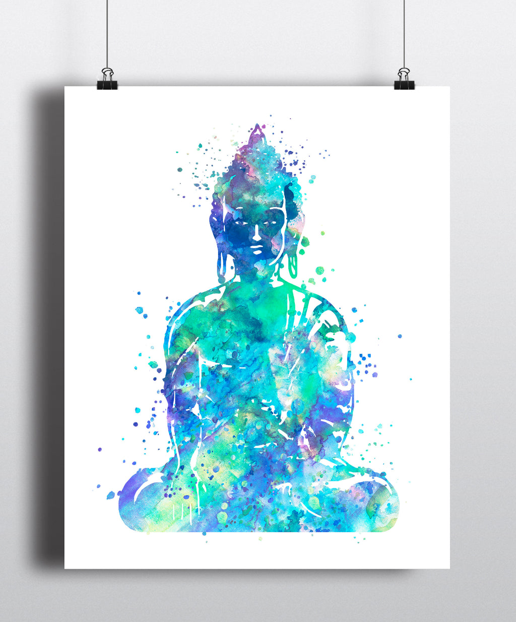 Buddha Watercolor Art Print - Unframed - Zuzi's