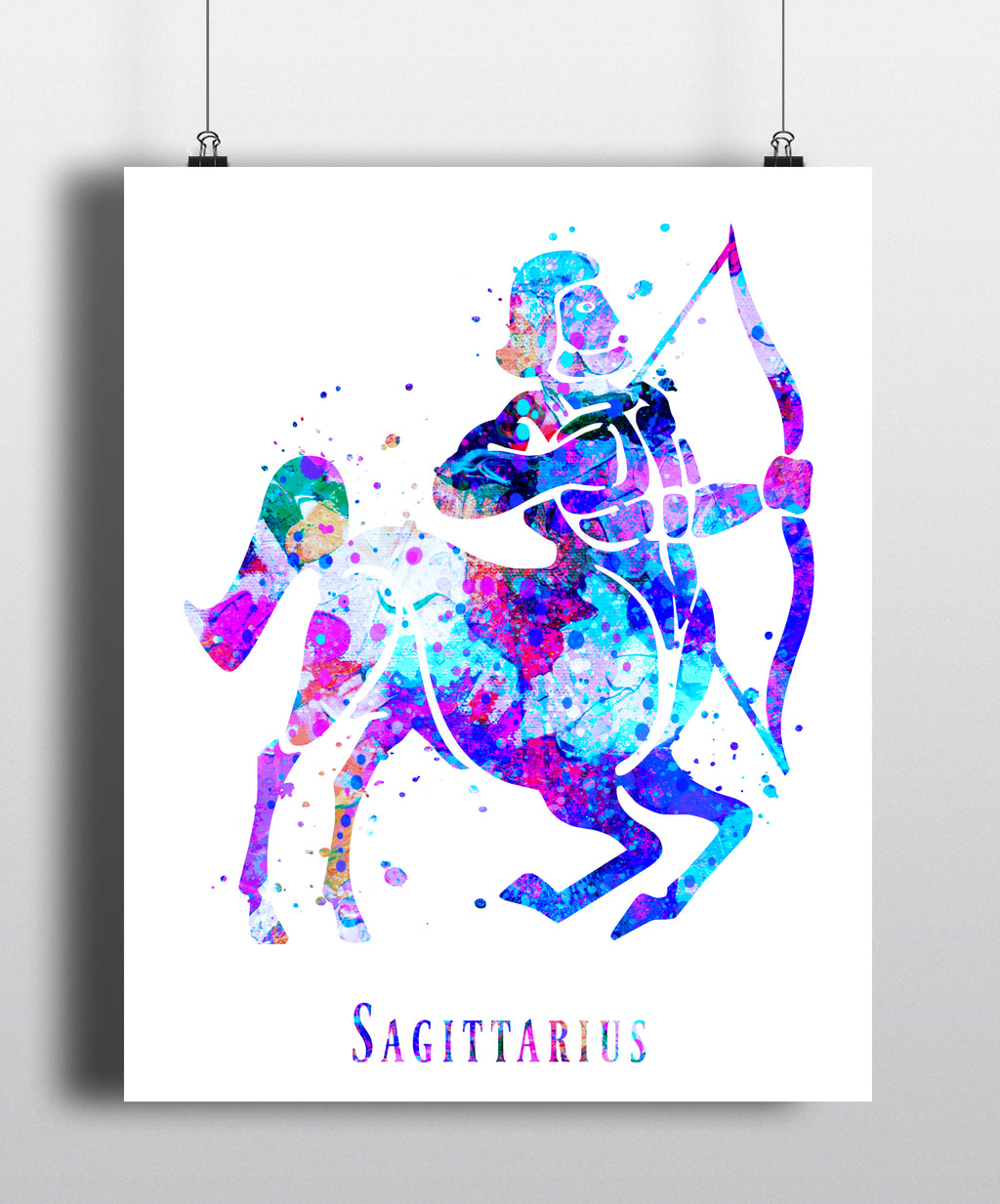 Sagittarius Astrology Art Print - Unframed - Zuzi's