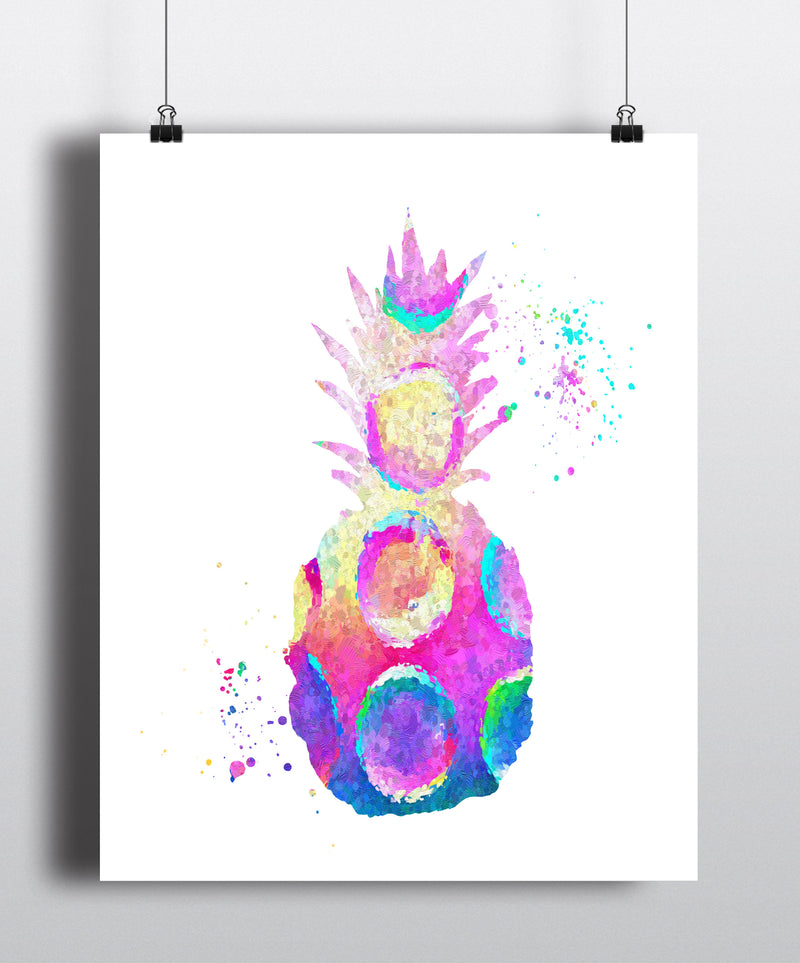 Pineapple Watercolor Art Print - Unframed - Zuzi's