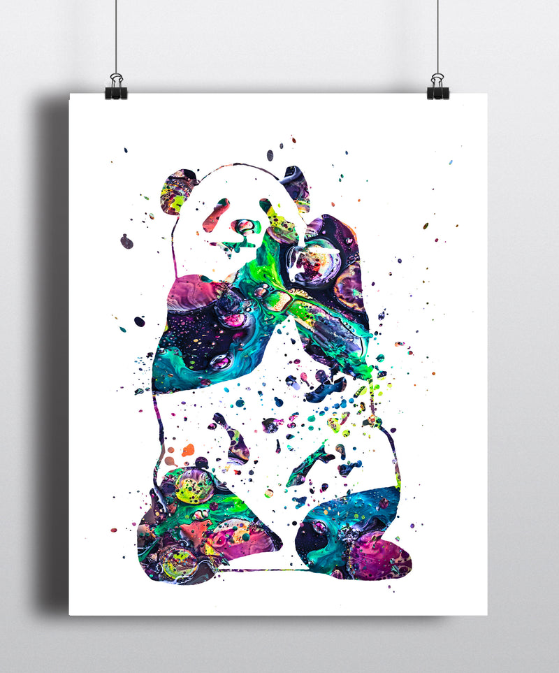 Panda Watercolor Art Print - Unframed - Zuzi's