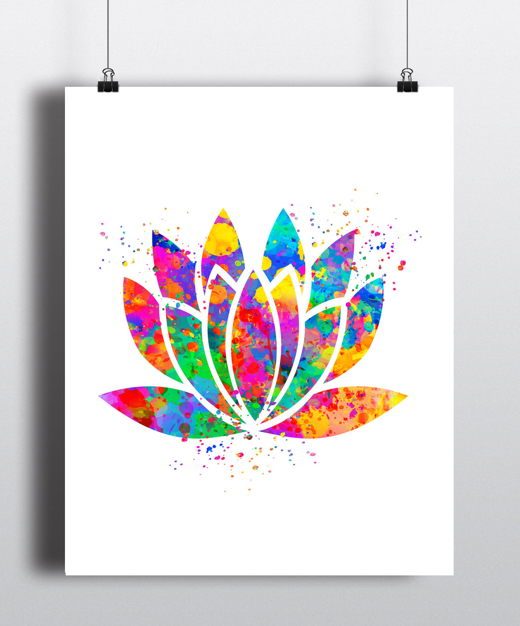 Lotus Watercolor Art Print - Unframed - Zuzi's