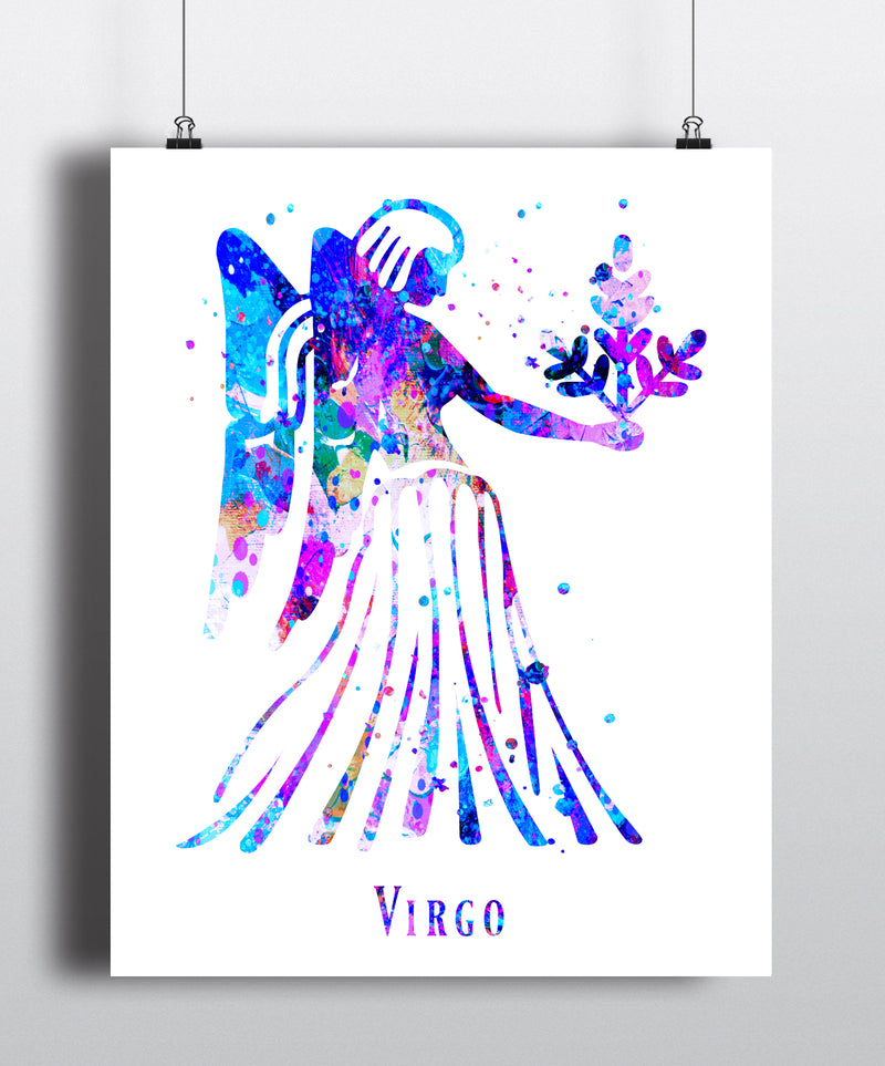 Virgo Astrology Art Print - Unframed - Zuzi's