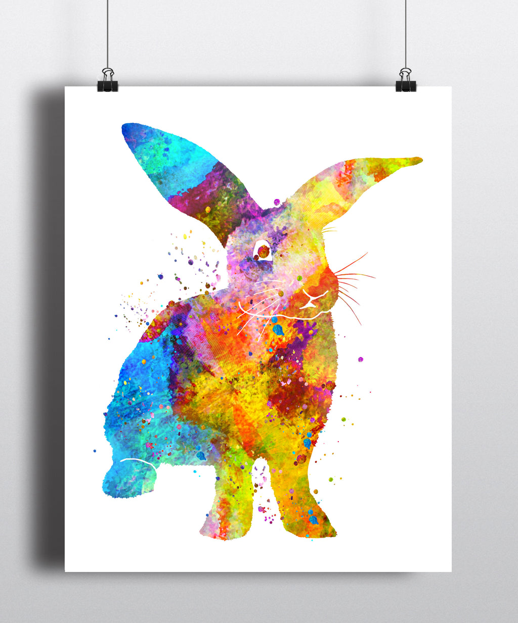 Bunny Rabbit Watercolor Art Print - Unframed - Zuzi's