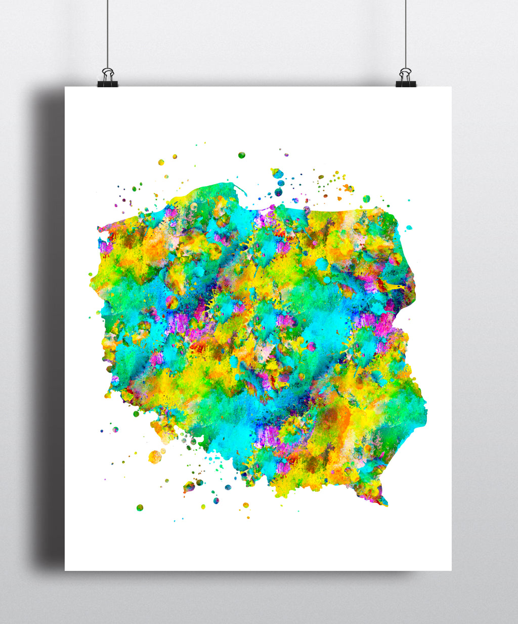 Poland Map Art Print - Unframed - Zuzi's