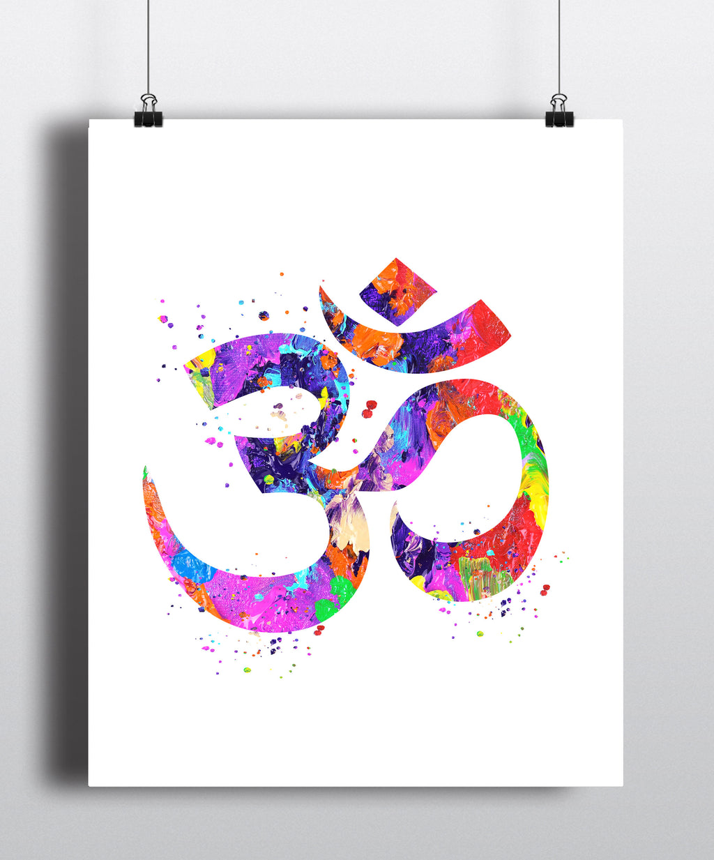 Om Symbol Watercolor Art Print - Unframed - Zuzi's