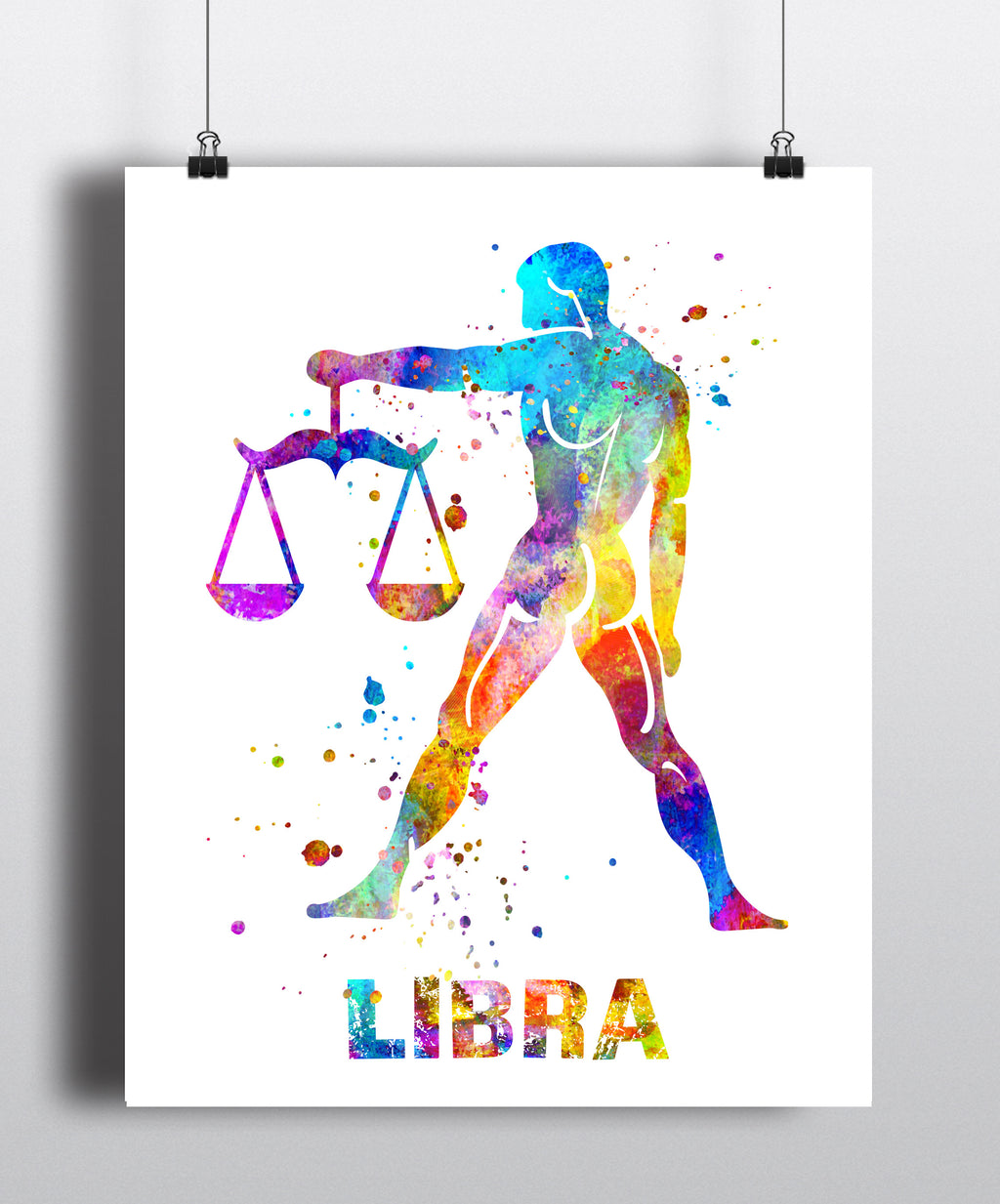 Libra Astrology Art Print - Unframed - Zuzi's