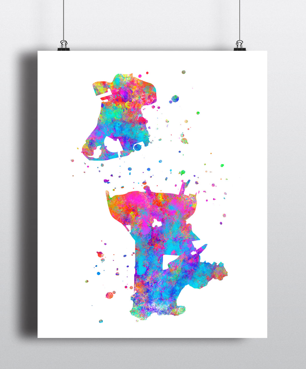 Macau Map Art Print - Unframed - Zuzi's