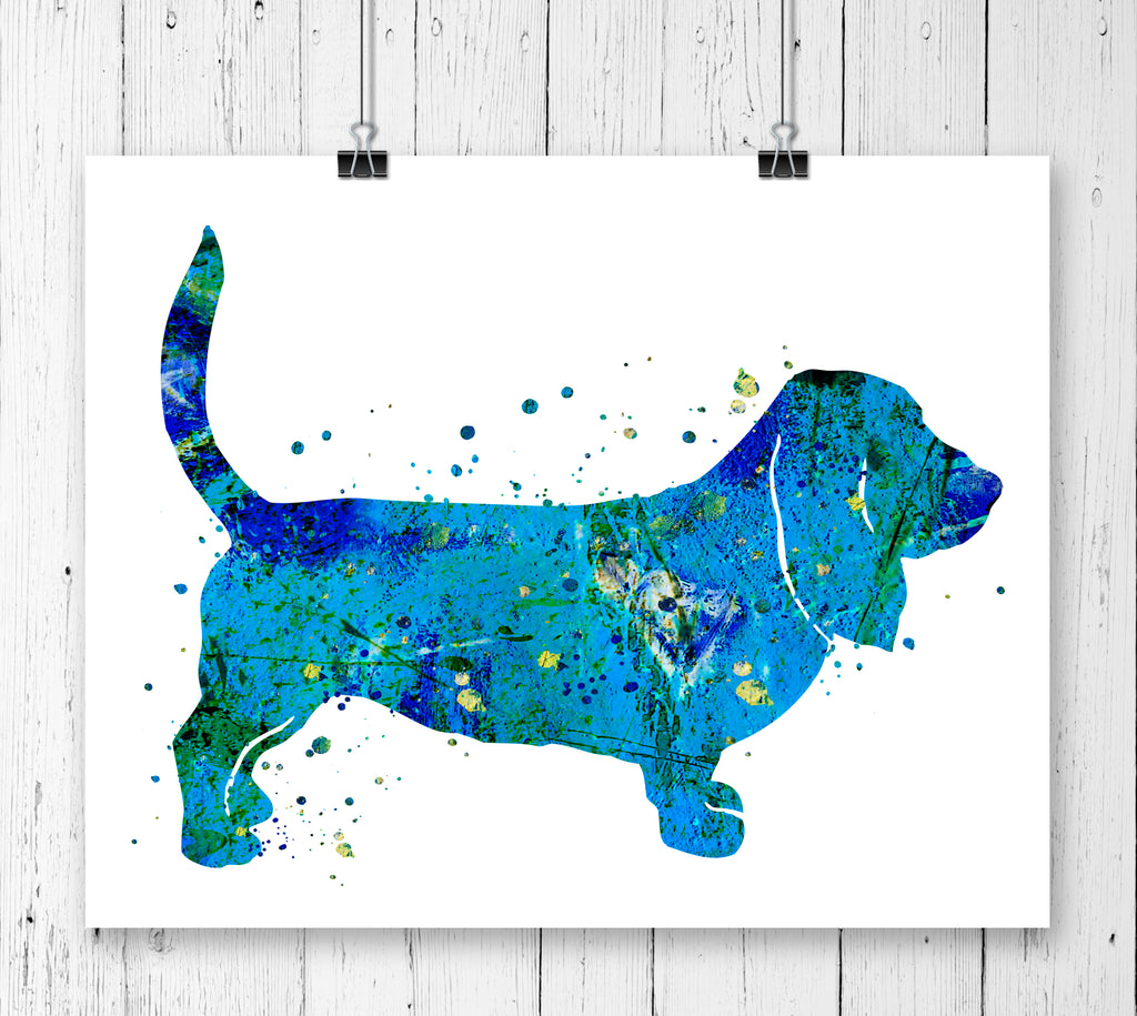 Basset Hound Art Print - Unframed - Zuzi's