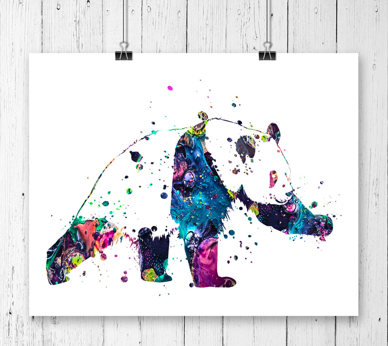 Panda Watercolor Art Print - Unframed - Zuzi's