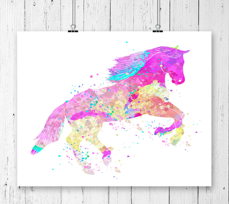 Horse Watercolor Art Print - Unframed - Zuzi's