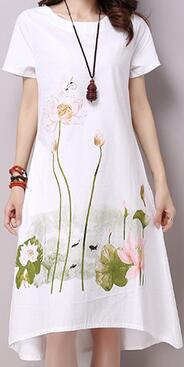 Short Sleeve Boho Dress - Zuzi's