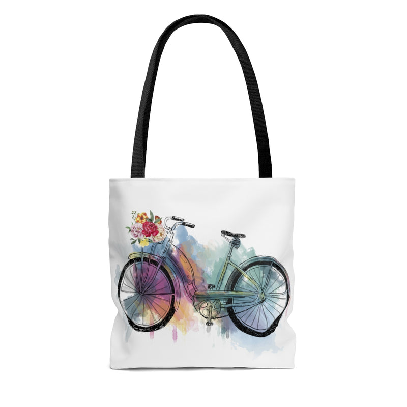 Watercolor Bicycle Tote Bag - Zuzi's