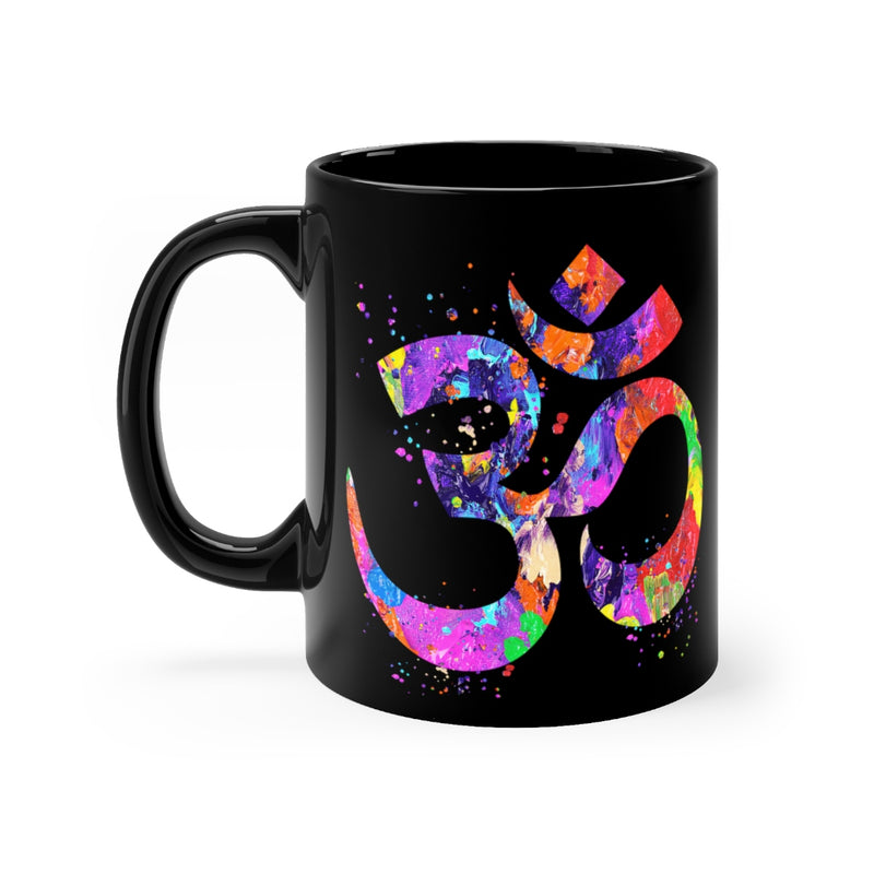 Om Symbol  Black Mug 11oz - Zuzi's