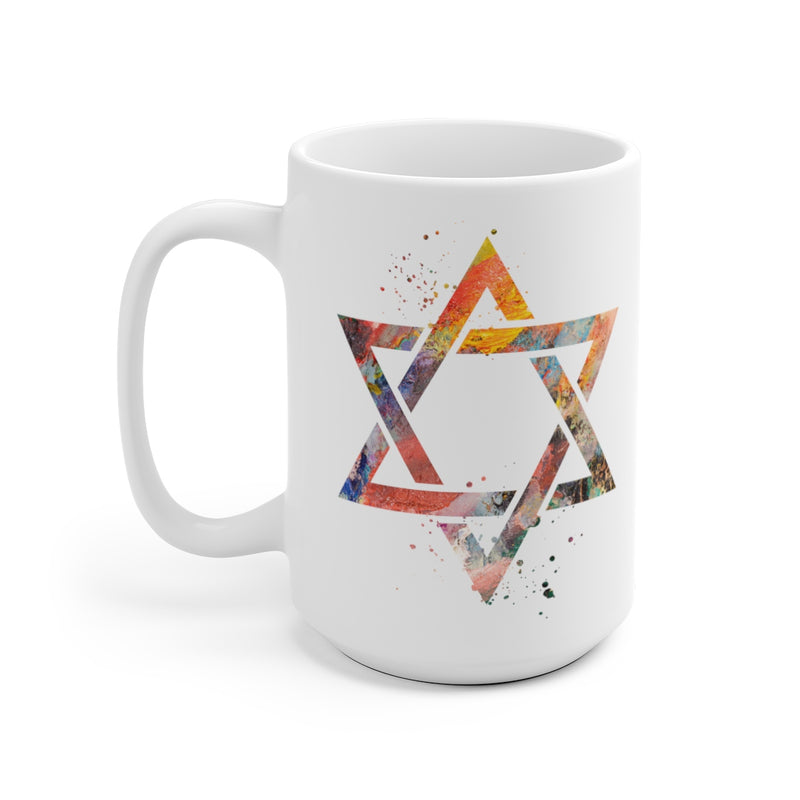 Star Of David Mug - 11 oz, 15 oz - Zuzi's